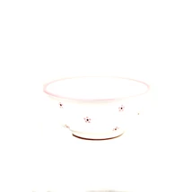 Kerámia müzlis tál fehér-rózsaszín nefelejcs