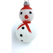 Üveg karácsonyfadísz hóember Üveg karácsonyfadísz hóember