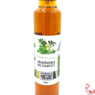 Zöldfűszeres balzsamecet 250 ml Formanek Vinegart  (bodza, citromfű, kakukkfű)