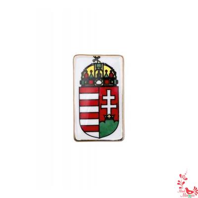 Kalocsai porcelán címer hűtőmágnes