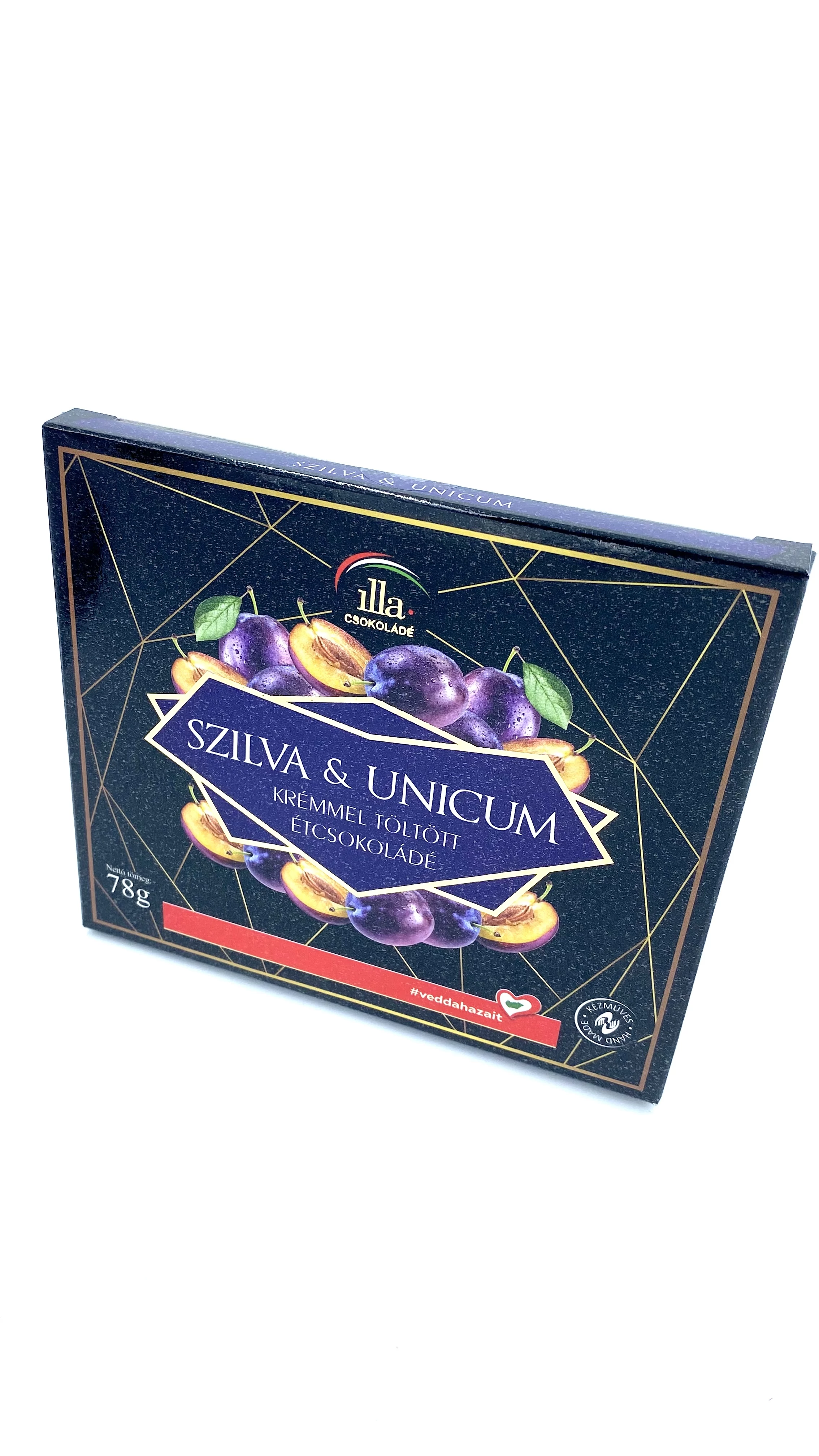 Szilva & Unicum krémmel töltött étcsokoládé