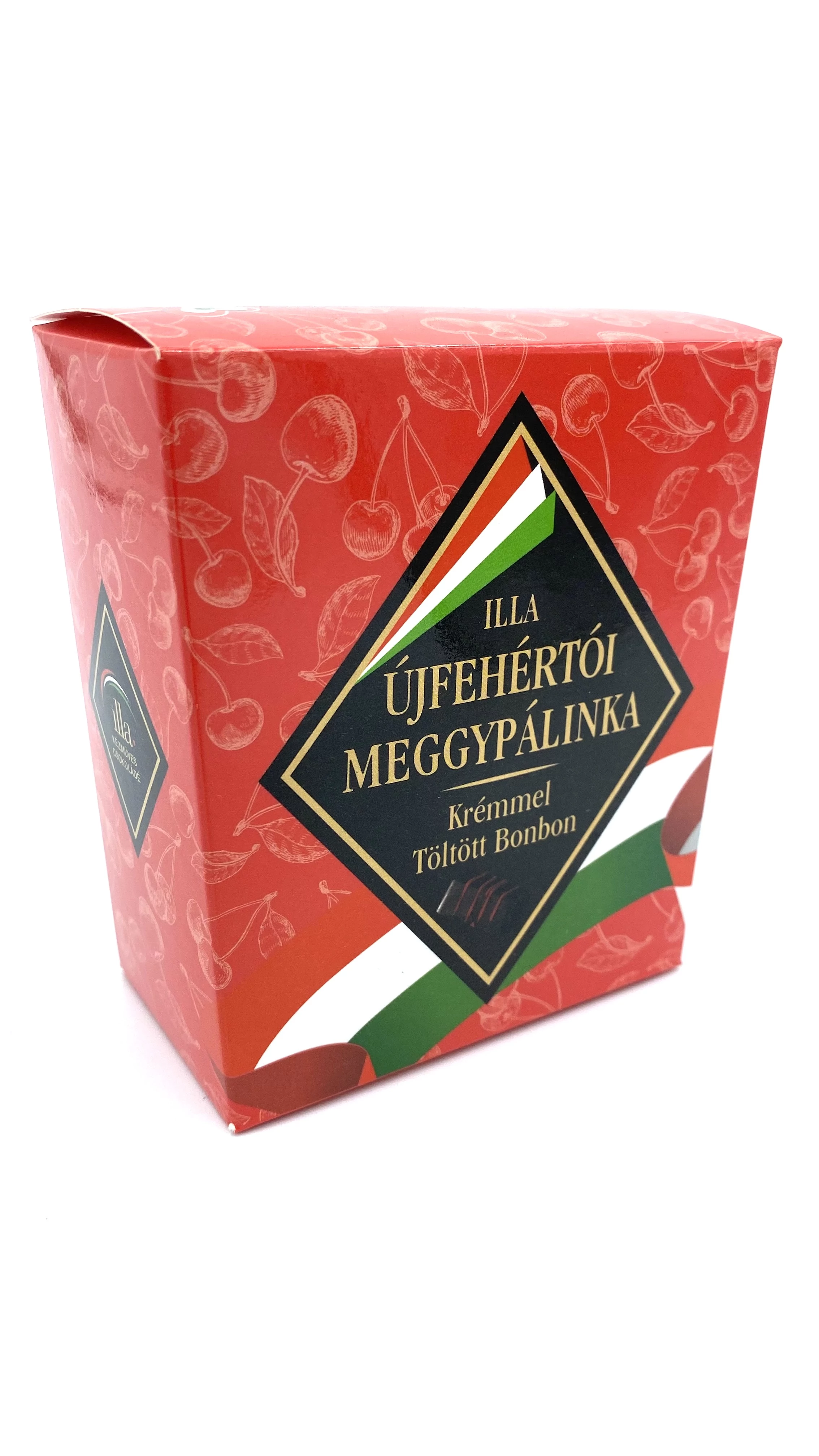 Újfehértói meggypálinka krémmel töltött bonbon marcipánnal