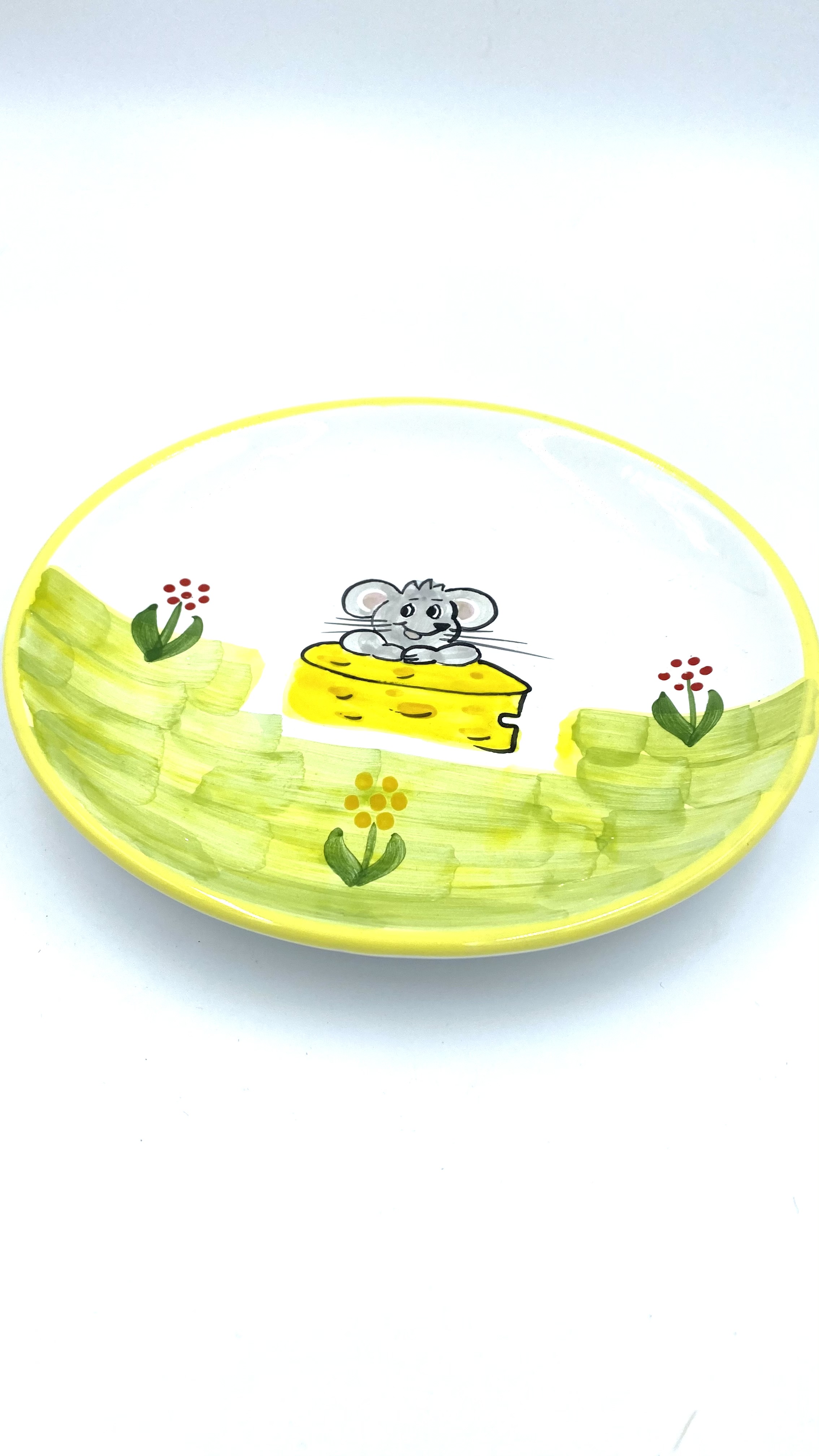 Gyerek tányér kisegér mintával