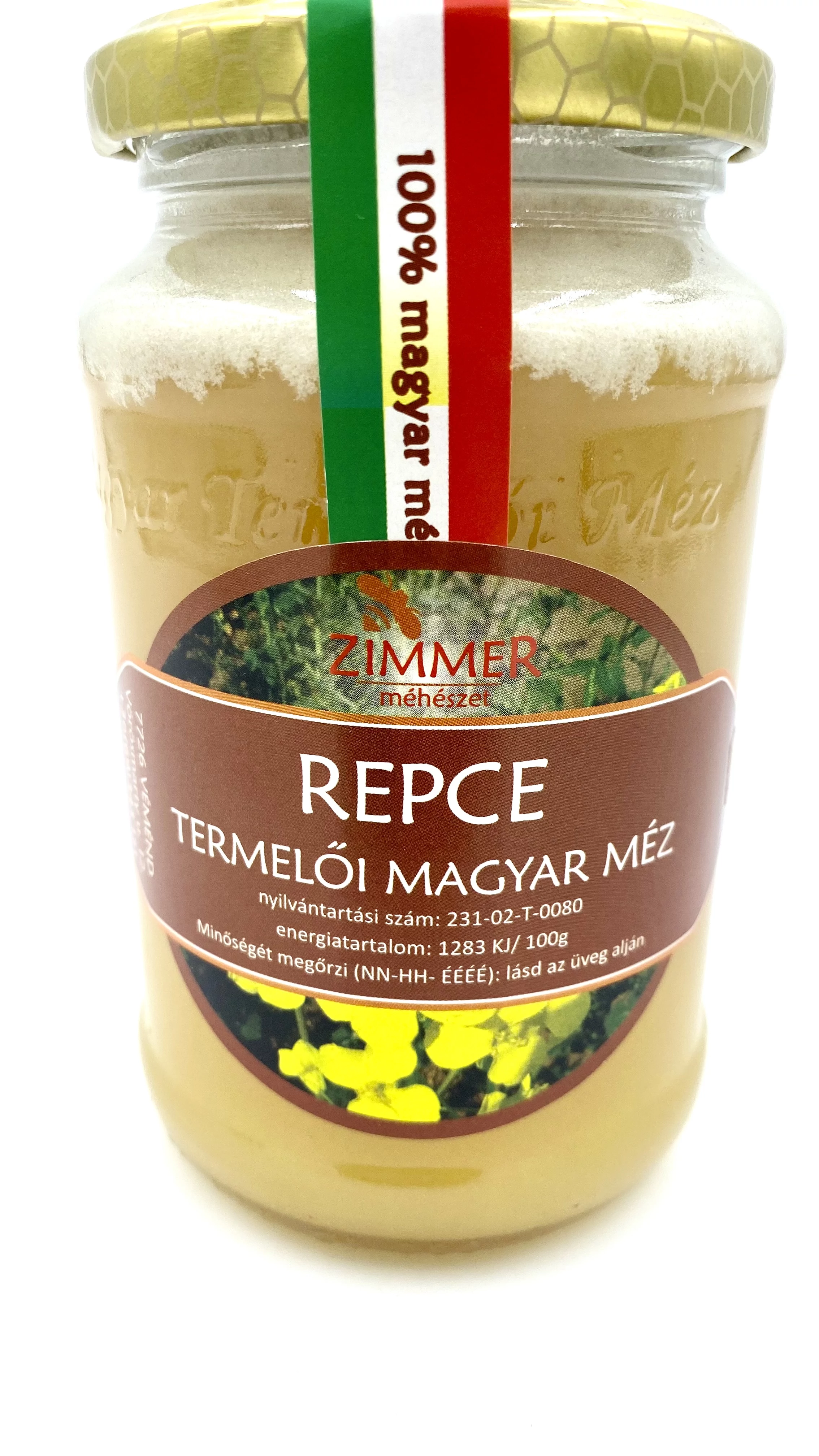 Repce termelői magyar méz 500 g.